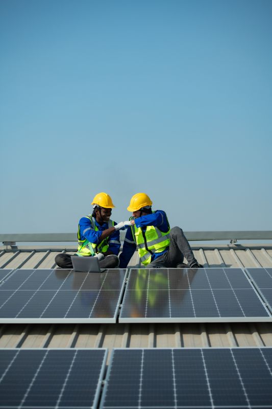 Professional Solar Installation Team